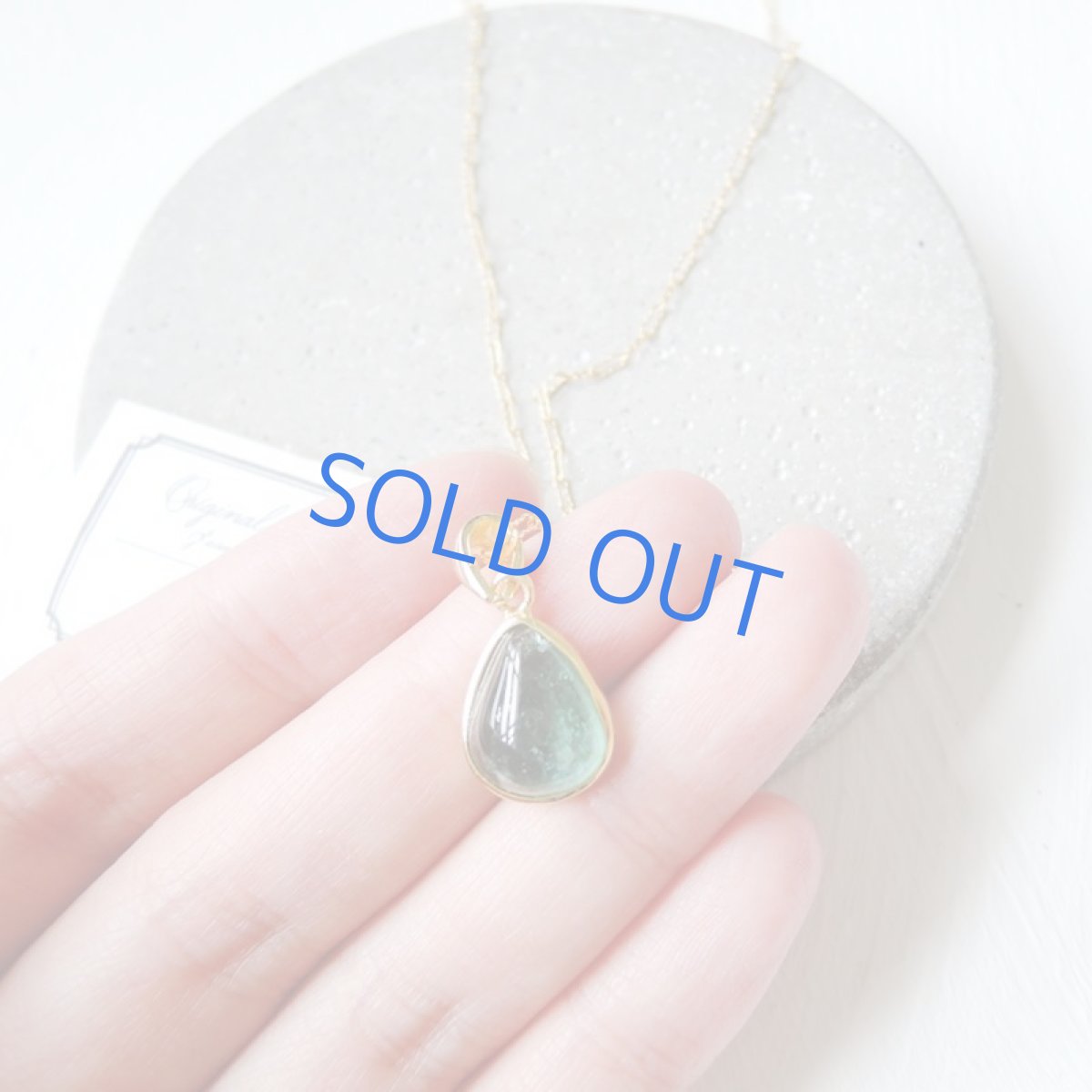 画像2: 【1点もの・B】希少!ブラジル産 ブルーグリーントルマリン ぽってり滴型 約50cm14kgfネックレス (2)