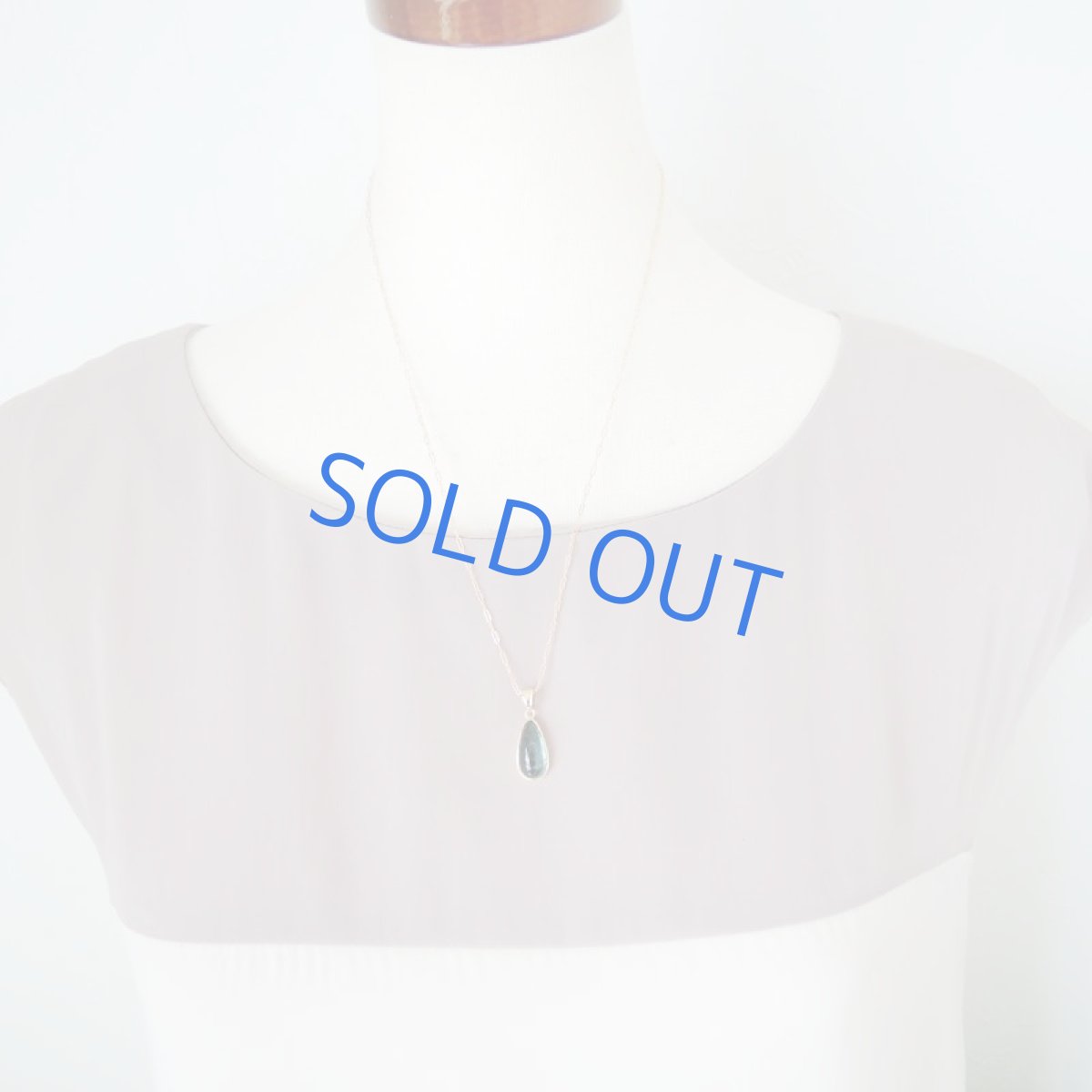 画像7: 【1点もの・C】希少!ブラジル産 ブルーグリーントルマリン ほっそり滴型 約50cm14kgfネックレス (7)