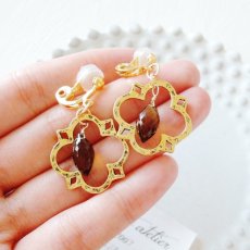 画像3: 【1点のみ・ピアス変更可】ビアークォーツ　モロッコチャーム　イヤリング (3)