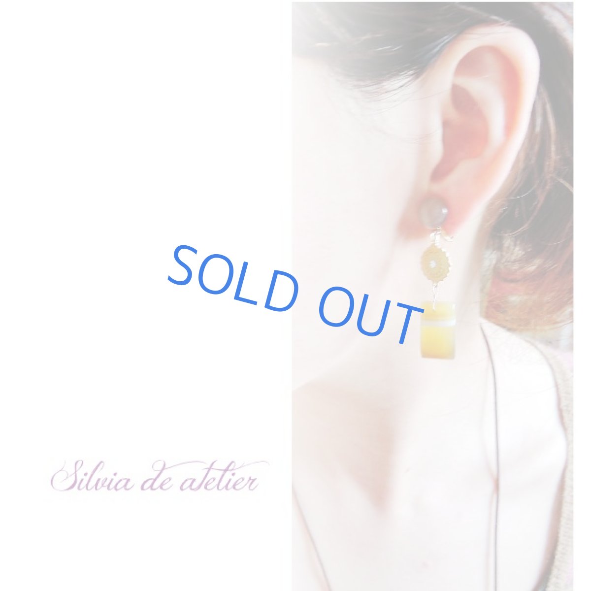 画像6: 【1点のみ・ピアス変更不可】マヌカハニー ボツワナアゲート グレーオニキス ゴールドイヤリング (6)