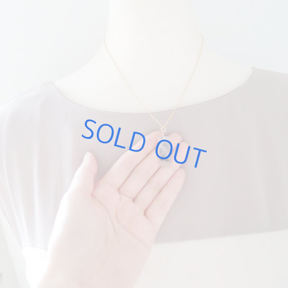 画像7: 【1点もの・Iレクタングルモノトーン】デンドリティックアゲート 14kgf約40cmネックレス (7)