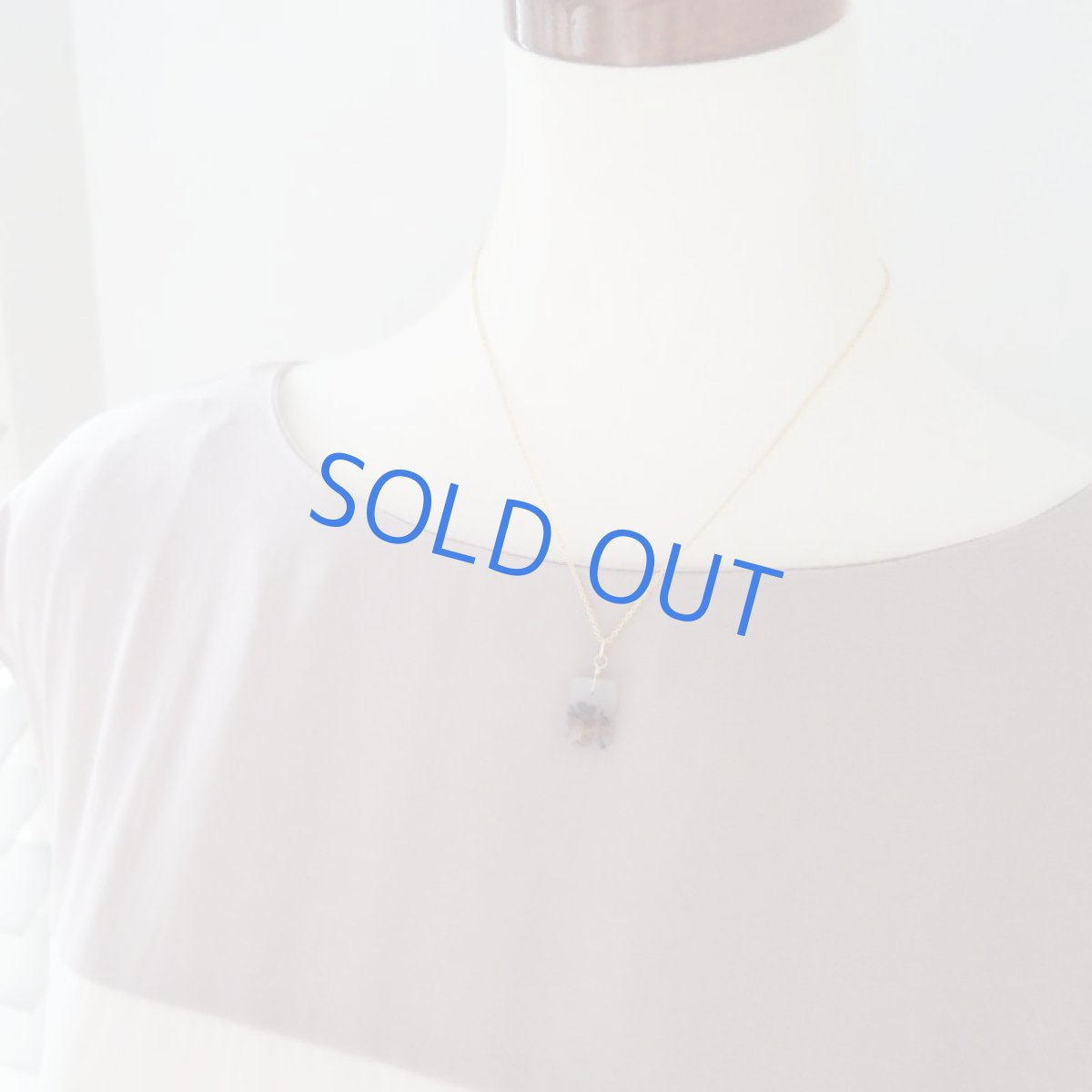 画像9: 【1点もの・Gレクタングルモノトーン】デンドリティックアゲート　14kgf約40cmネックレス (9)