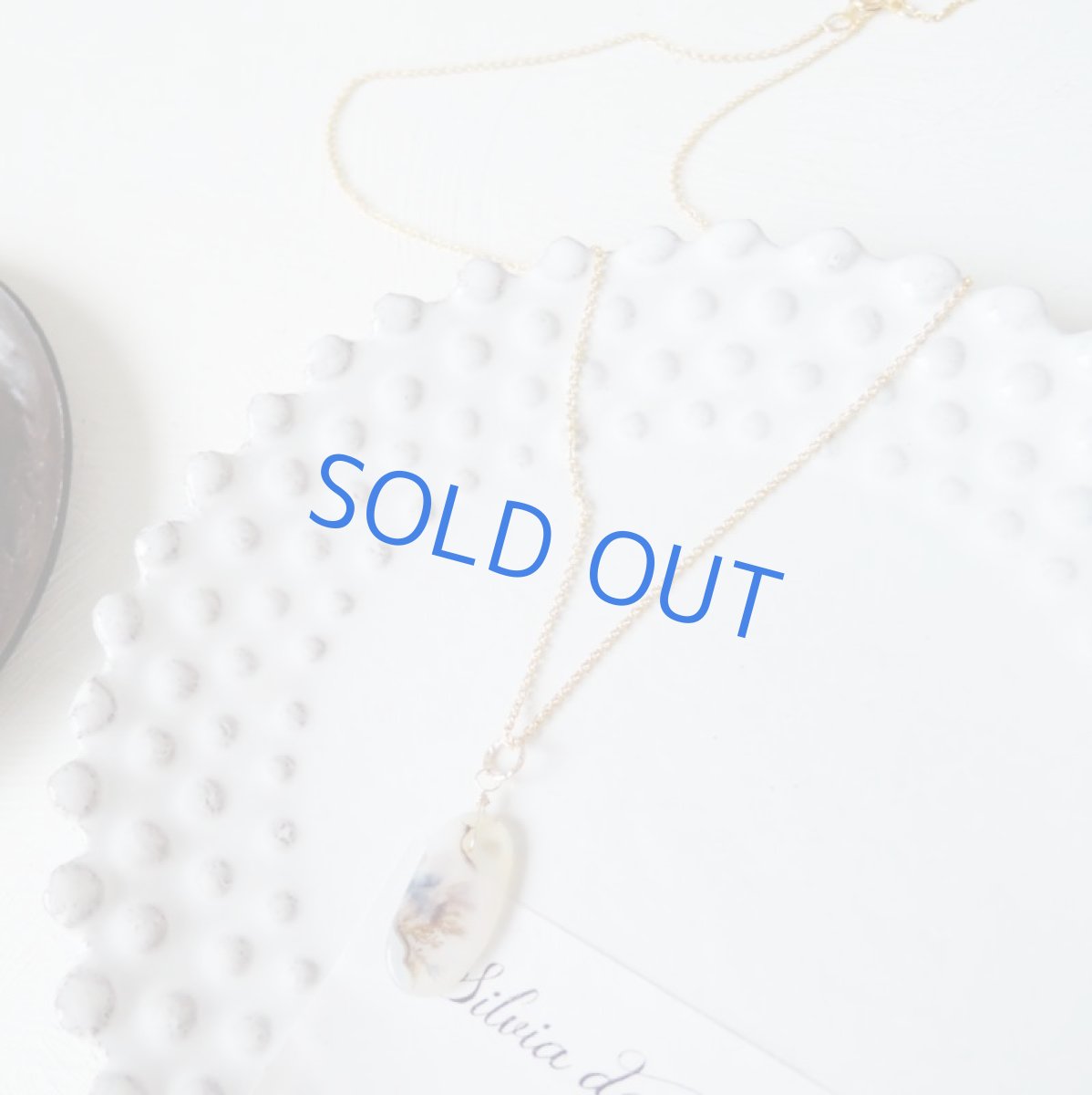 画像3: 【1点もの・Bオーバルモノトーン】デンドリティックアゲート 14kgf約40cmネックレス (3)