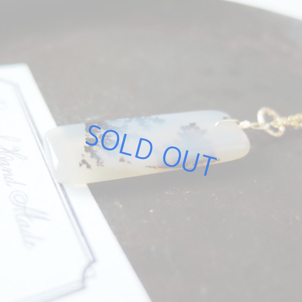 画像6: 【1点もの・Iレクタングルモノトーン】デンドリティックアゲート 14kgf約40cmネックレス (6)