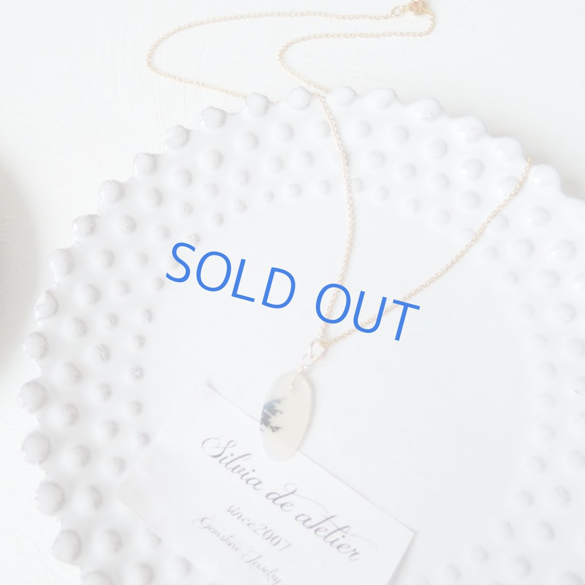 画像5: 【1点もの・Cオーバルモノトーン】デンドリティックアゲート 14kgf約40cmネックレス (5)