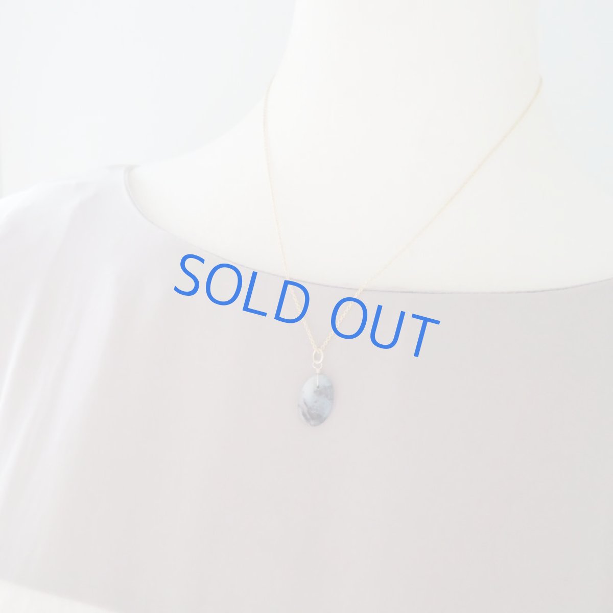 画像7: 【1点もの・Hオーバルモノトーン】デンドリティックアゲート 14kgf約40cmネックレス (7)