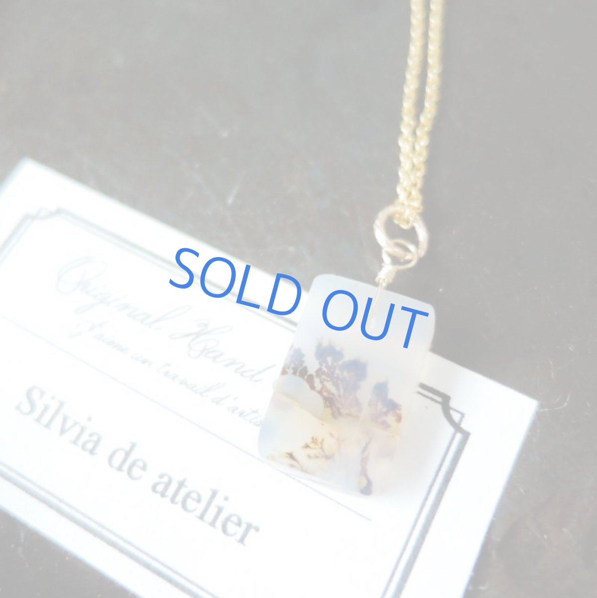 画像6: 【1点もの・Gレクタングルモノトーン】デンドリティックアゲート　14kgf約40cmネックレス (6)