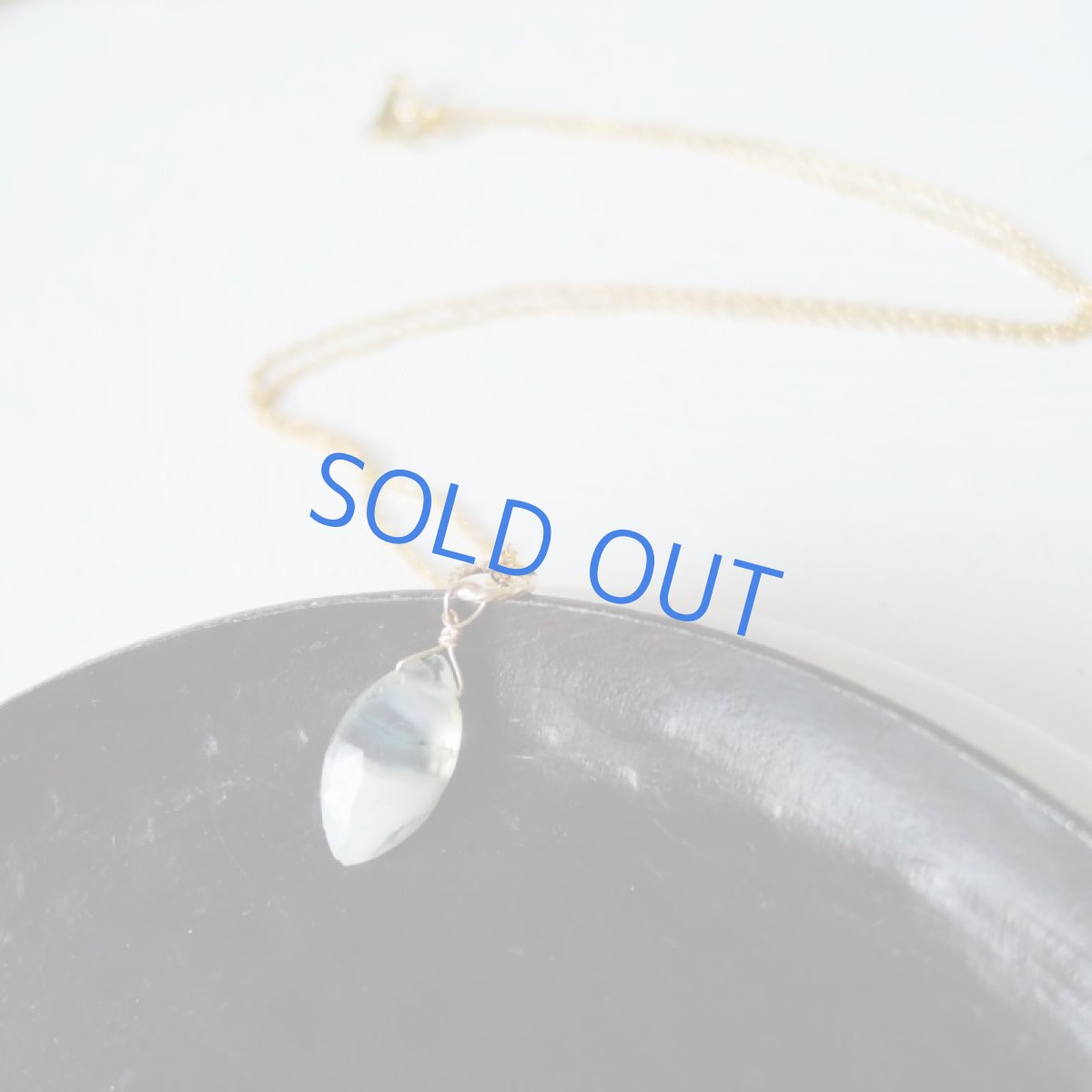 画像2: 【1点もの】ピーコッククォーツ マーキス 14kgf約40cmネックレス (2)