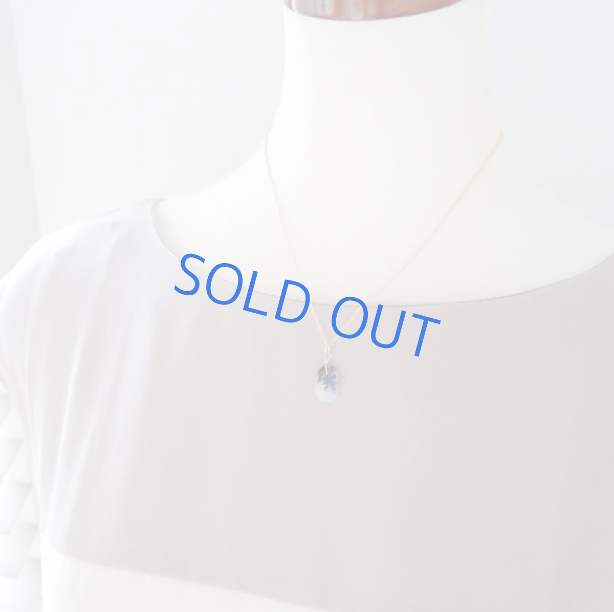 画像7: 【1点もの・Dオーバルモノトーン】デンドリティックアゲート 14kgf約40cmネックレス (7)