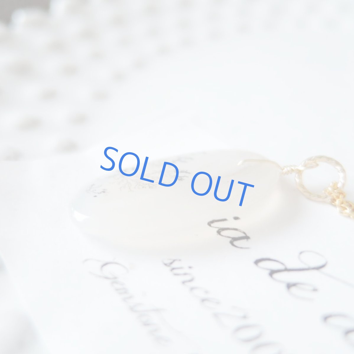 画像4: 【1点もの・Eオーバルモノトーン】デンドリティックアゲート　14kgf約40cmネックレス (4)