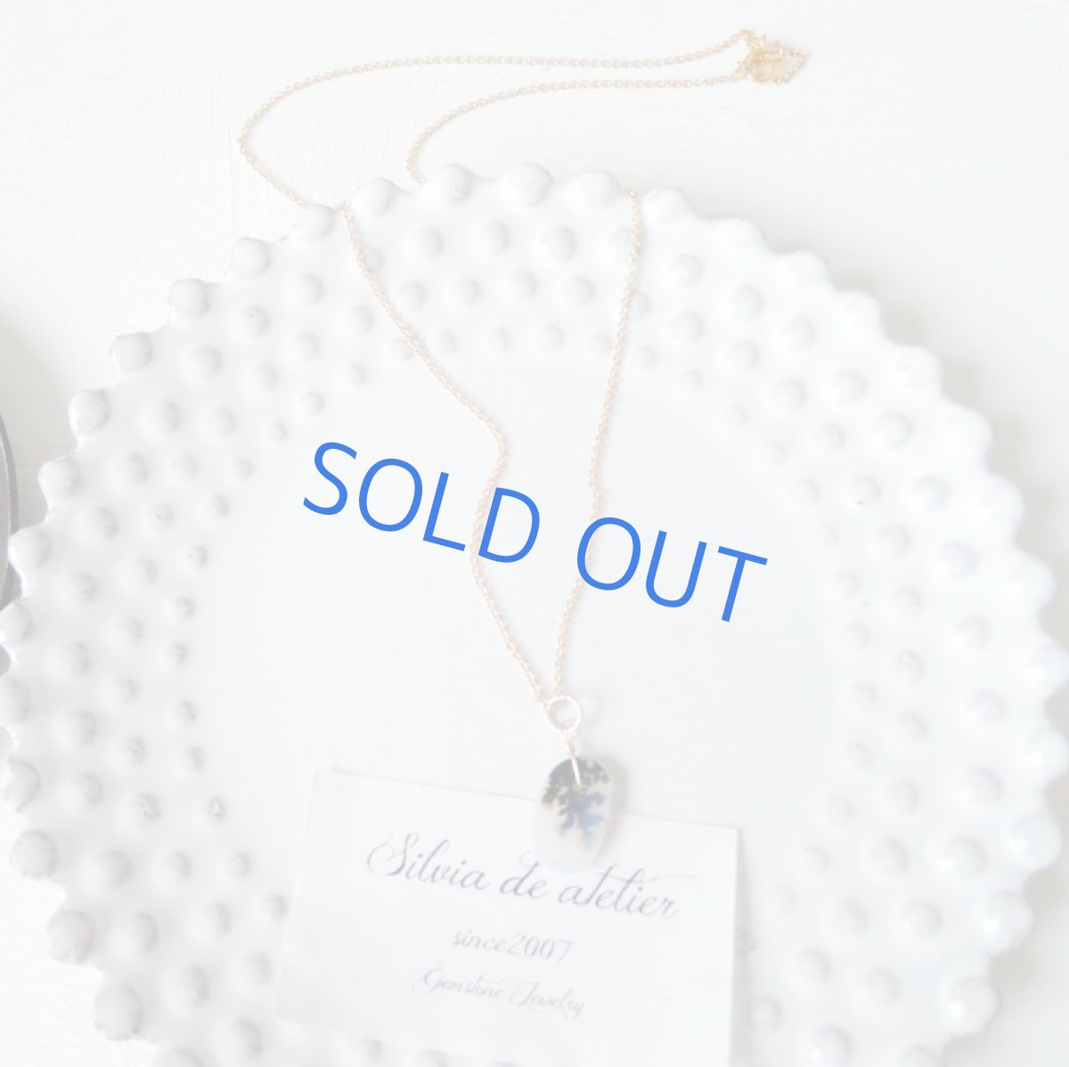 画像5: 【1点もの・Dオーバルモノトーン】デンドリティックアゲート 14kgf約40cmネックレス (5)