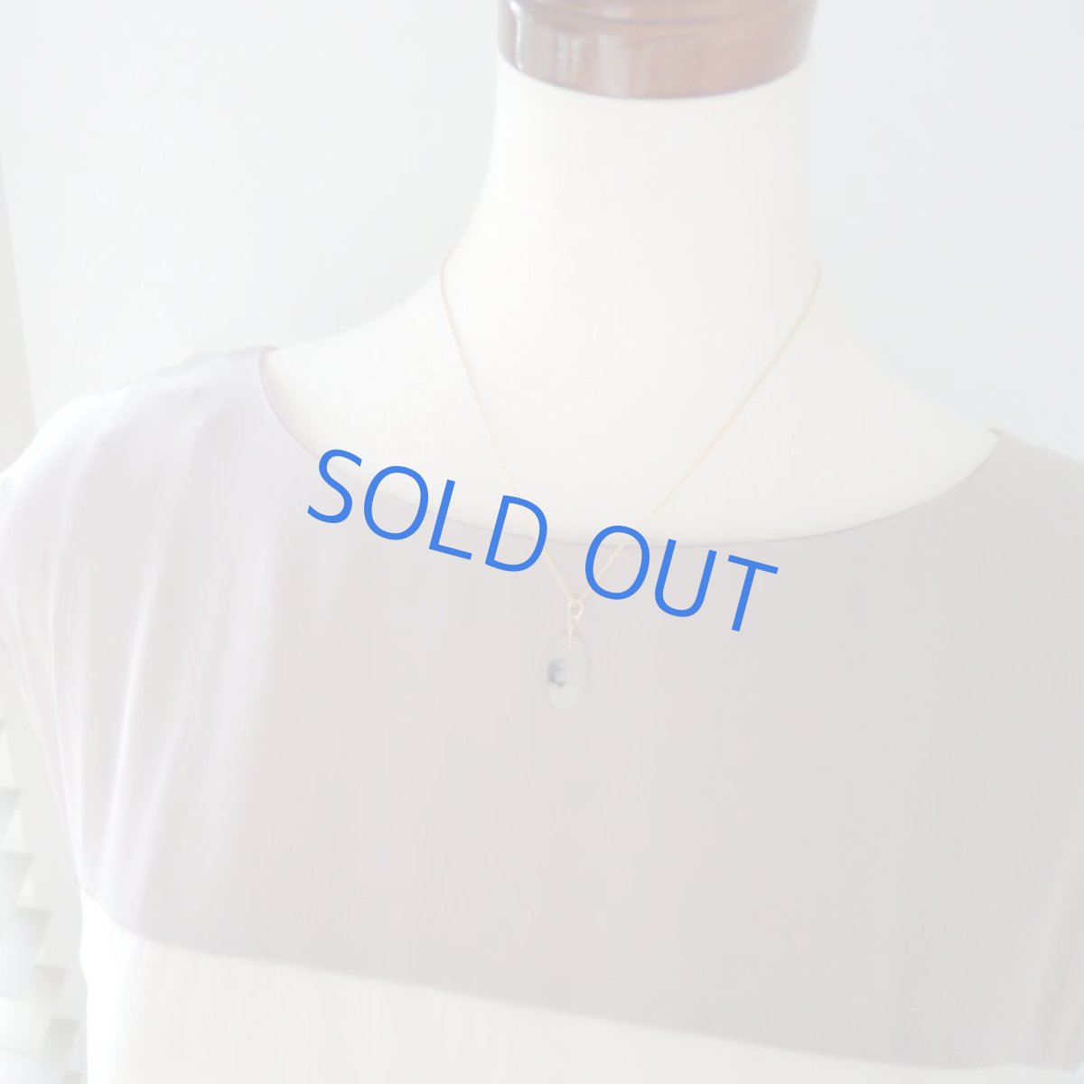 画像7: 【1点もの・Cオーバルモノトーン】デンドリティックアゲート 14kgf約40cmネックレス (7)