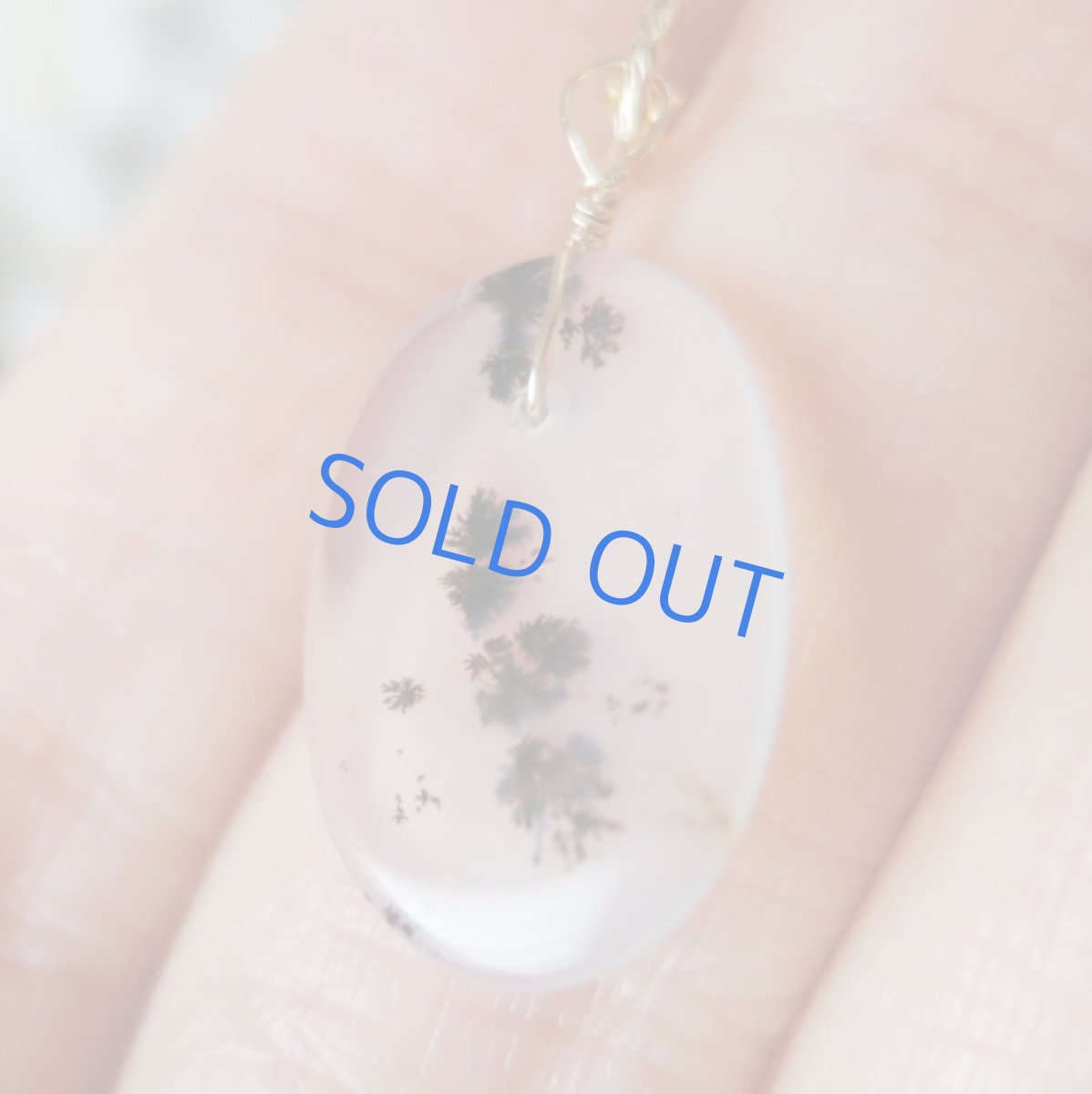 画像4: 【1点もの・Fオーバルモノトーン】デンドリティックアゲート 14kgf約40cmネックレス (4)