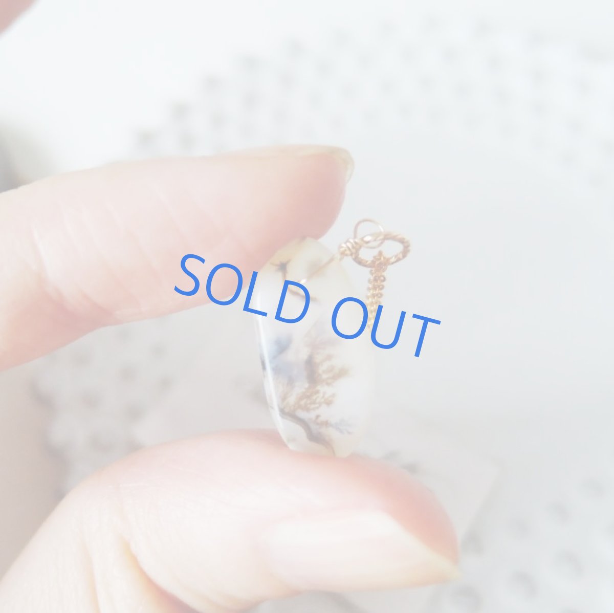 画像6: 【1点もの・Bオーバルモノトーン】デンドリティックアゲート 14kgf約40cmネックレス (6)