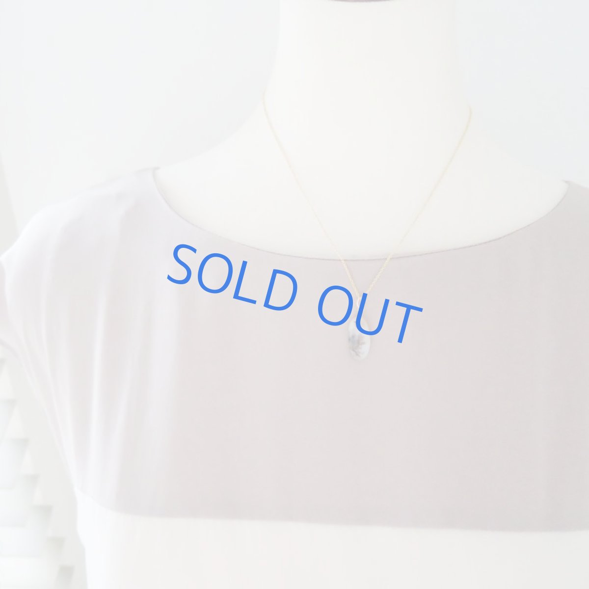 画像8: 【1点もの・Bオーバルモノトーン】デンドリティックアゲート 14kgf約40cmネックレス (8)