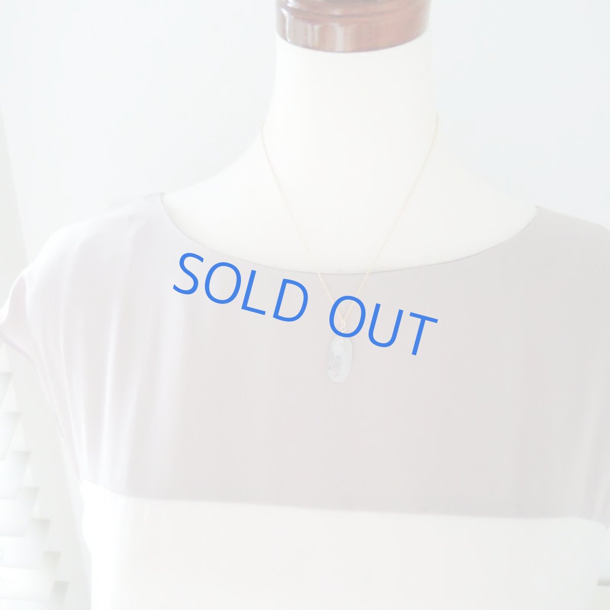 画像6: 【1点もの・Eオーバルモノトーン】デンドリティックアゲート　14kgf約40cmネックレス (6)