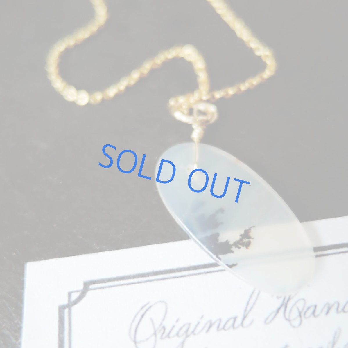 画像3: 【1点もの・Cオーバルモノトーン】デンドリティックアゲート 14kgf約40cmネックレス (3)