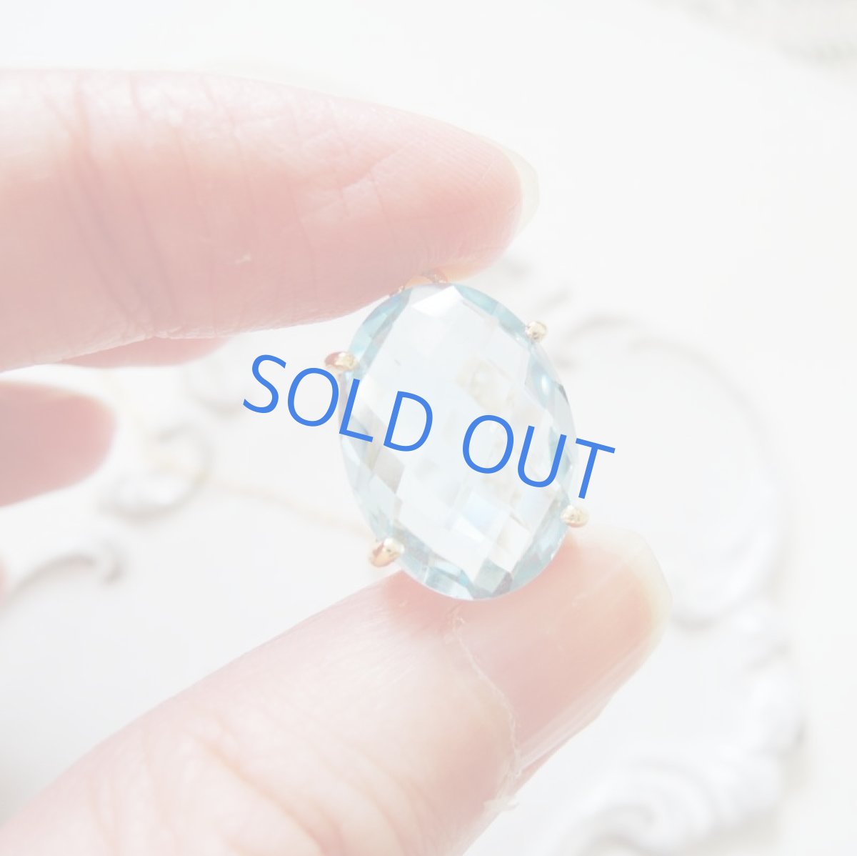 画像3: 【残り1】希少！超大粒　宝石質　スカイブルートパーズ　オーバル　14kgf約50cmネックレス (3)