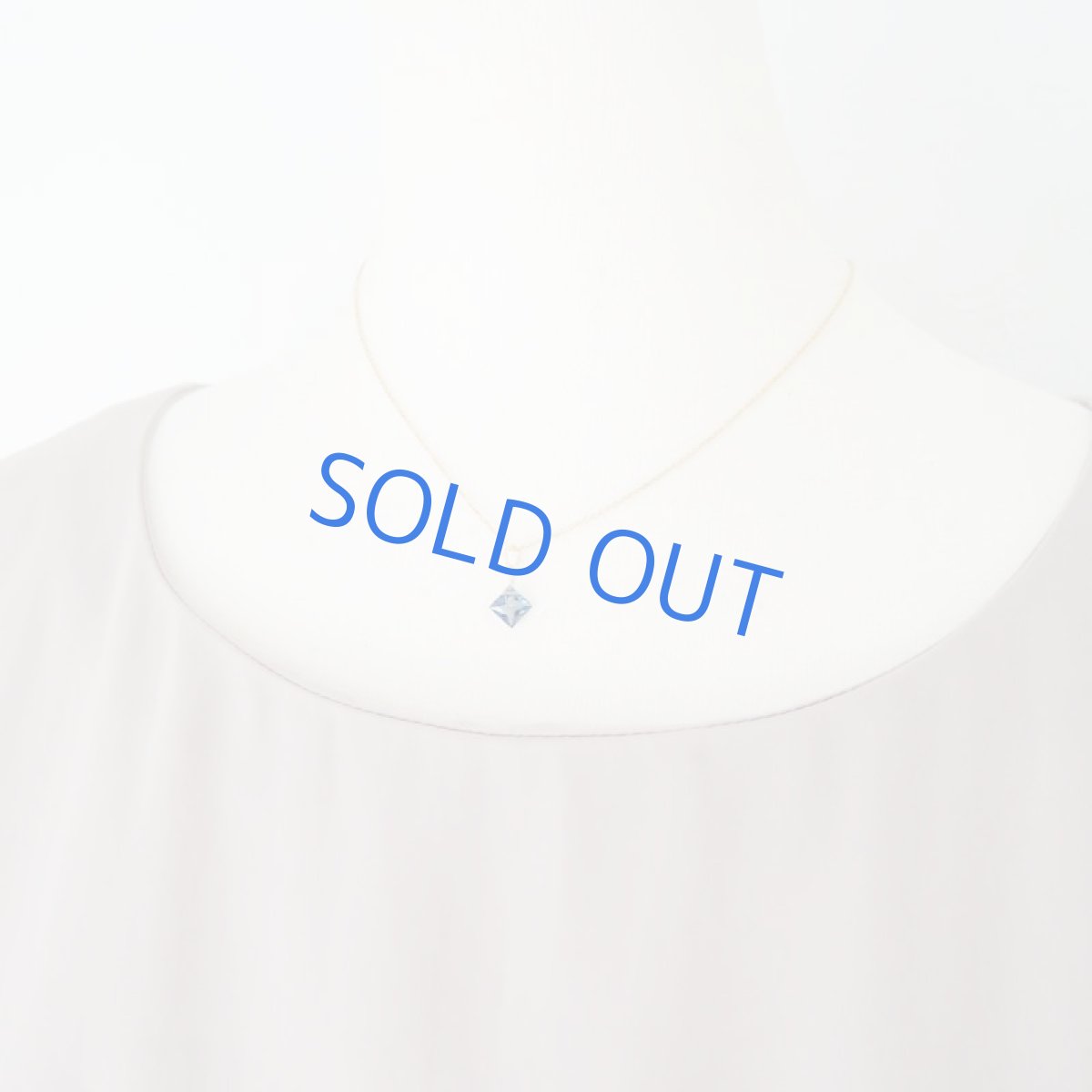 画像5: 残り５　AAAA　ロンドンブルートパーズ　プリンセスカット　8mmサイズ　約40cm　サージカルステンレスチェーンネックレス (5)