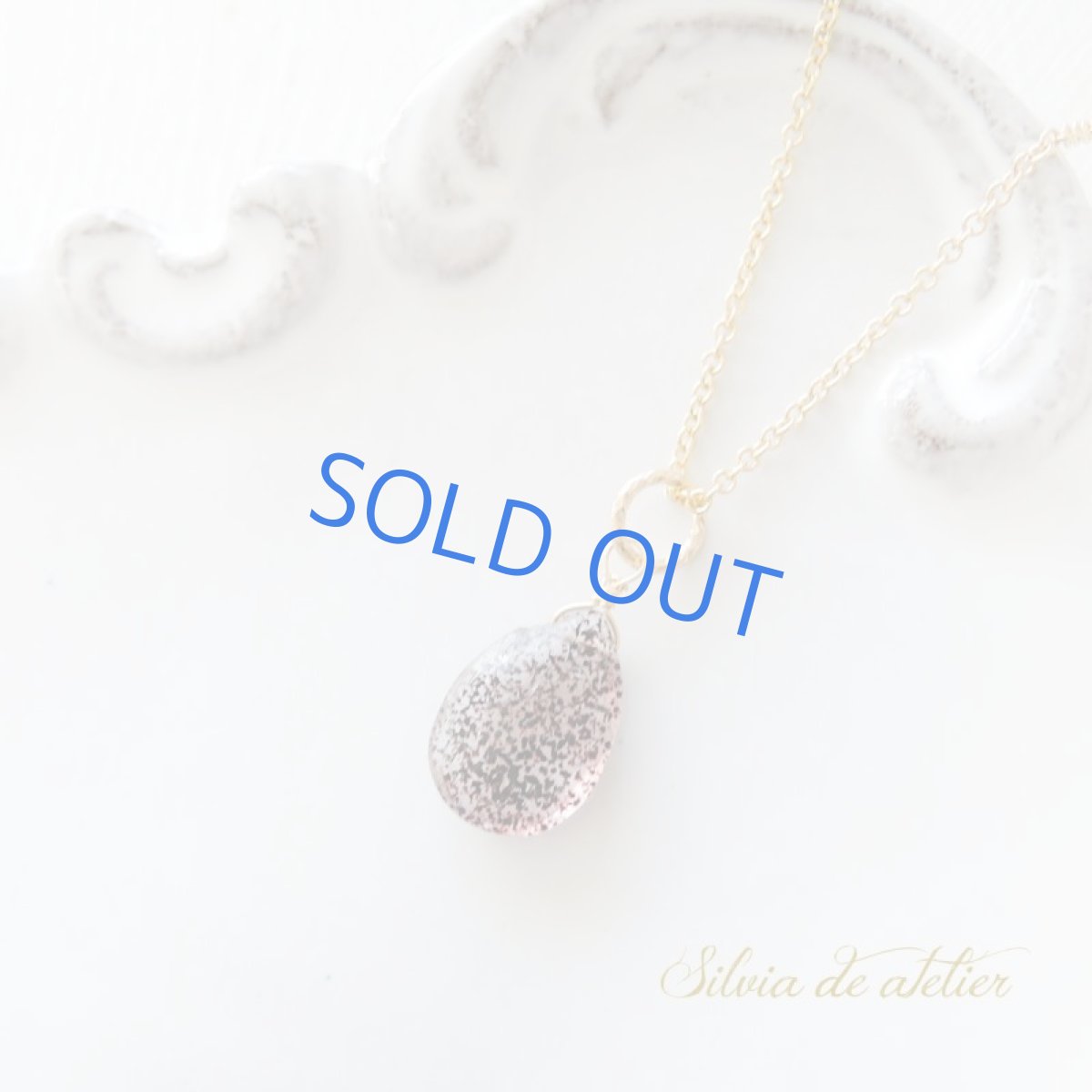 画像4: 【1点もの・レッドブラックD】AAAエレスチャルクォーツ ペアシェイプ 14kgfチェーンネックレス  (4)