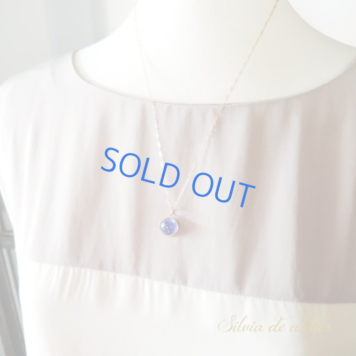 画像7: 【1点もの・マットフレームB】4Aランク タンザナイト ひし型 14kgfネックレス約50cm (7)