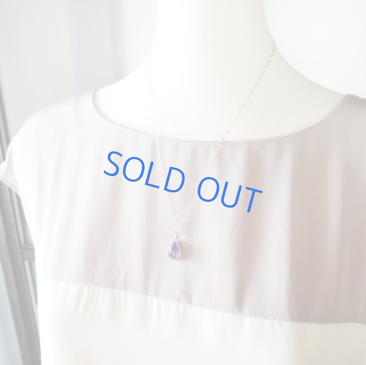 画像8: 【1点もの・マットフレームD】4Aランク タンザナイト しずく型 14kgfネックレス約50cm (8)