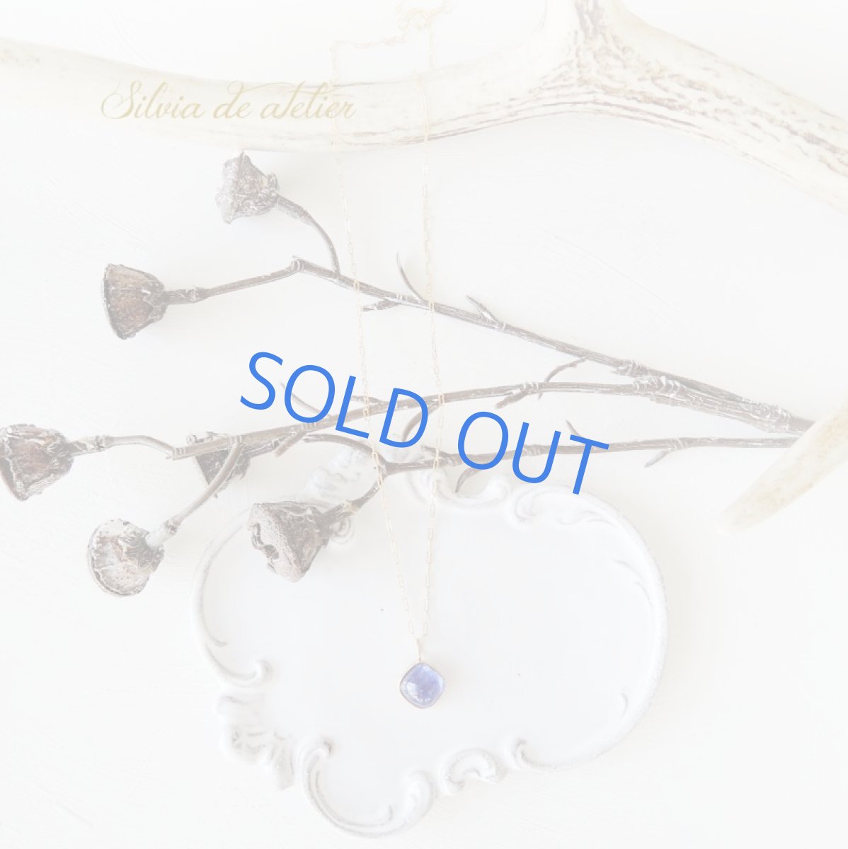 画像3: 【1点もの・マットフレームB】4Aランク タンザナイト ひし型 14kgfネックレス約50cm (3)