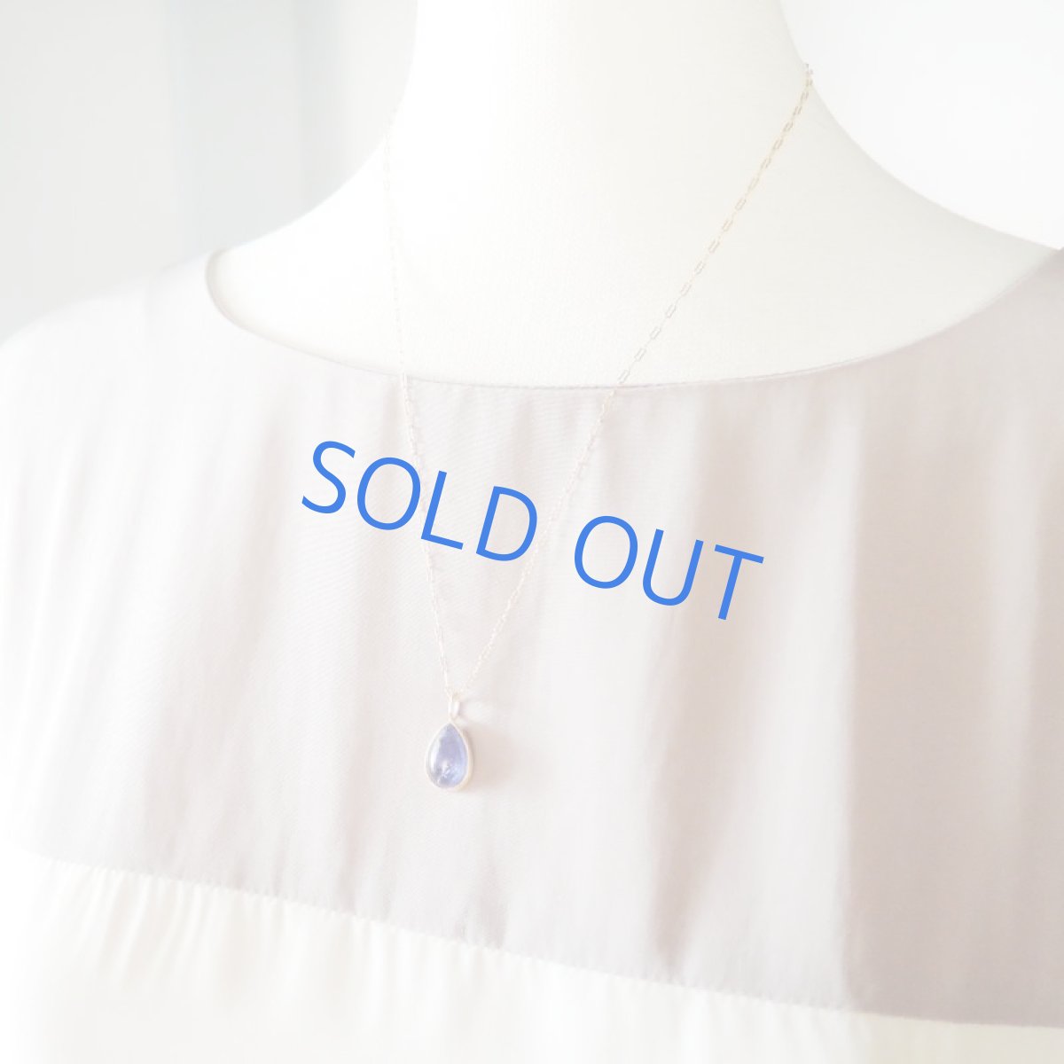 画像7: 【1点もの・マットフレームD】4Aランク タンザナイト しずく型 14kgfネックレス約50cm (7)