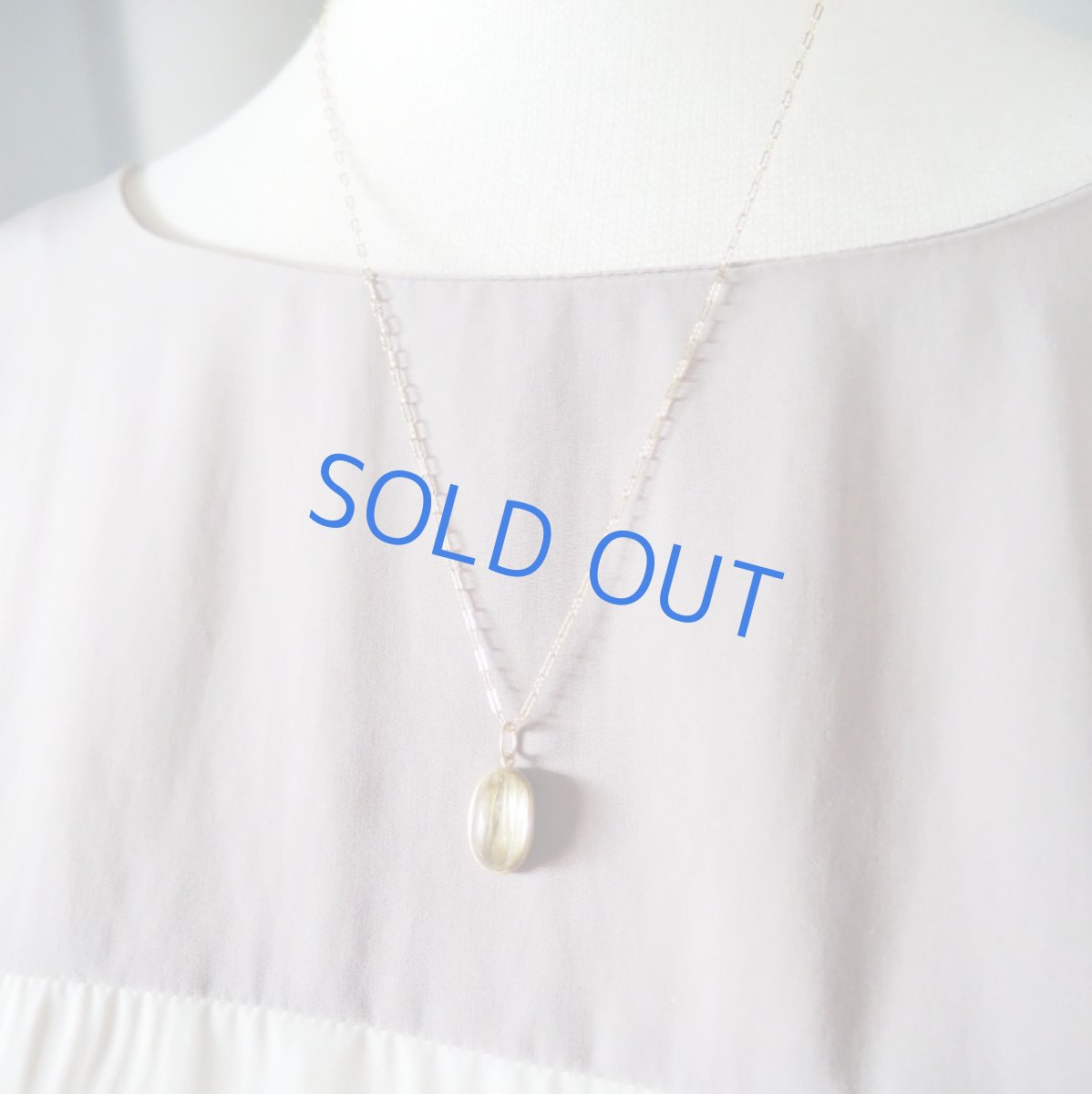 画像7: 1点もの　ブラジル産タイチンルチルクォーツ　フレームペンダント　14kgf約50cmネックレス (7)