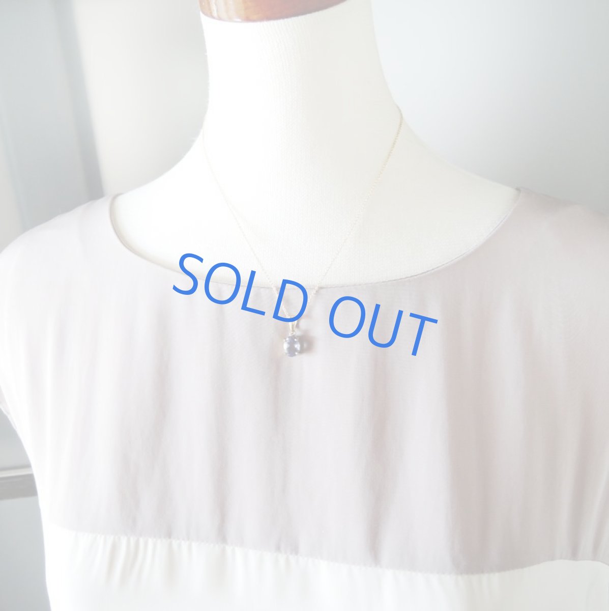 画像6: 【1点もの・B】AAA　宝石質　カラーチェンジ　ブルーフローライト　オーバルジェム　14kgf約40cmネックレス (6)