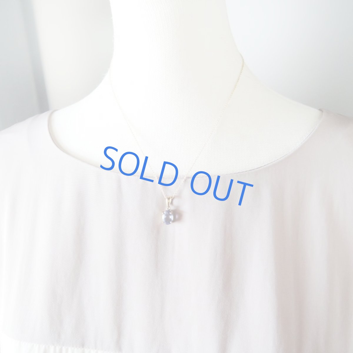 画像6: 【1点もの・A】AAA 宝石質 カラーチェンジ ブルーフローライト オーバルジェム 14kgf約40cmネックレス (6)