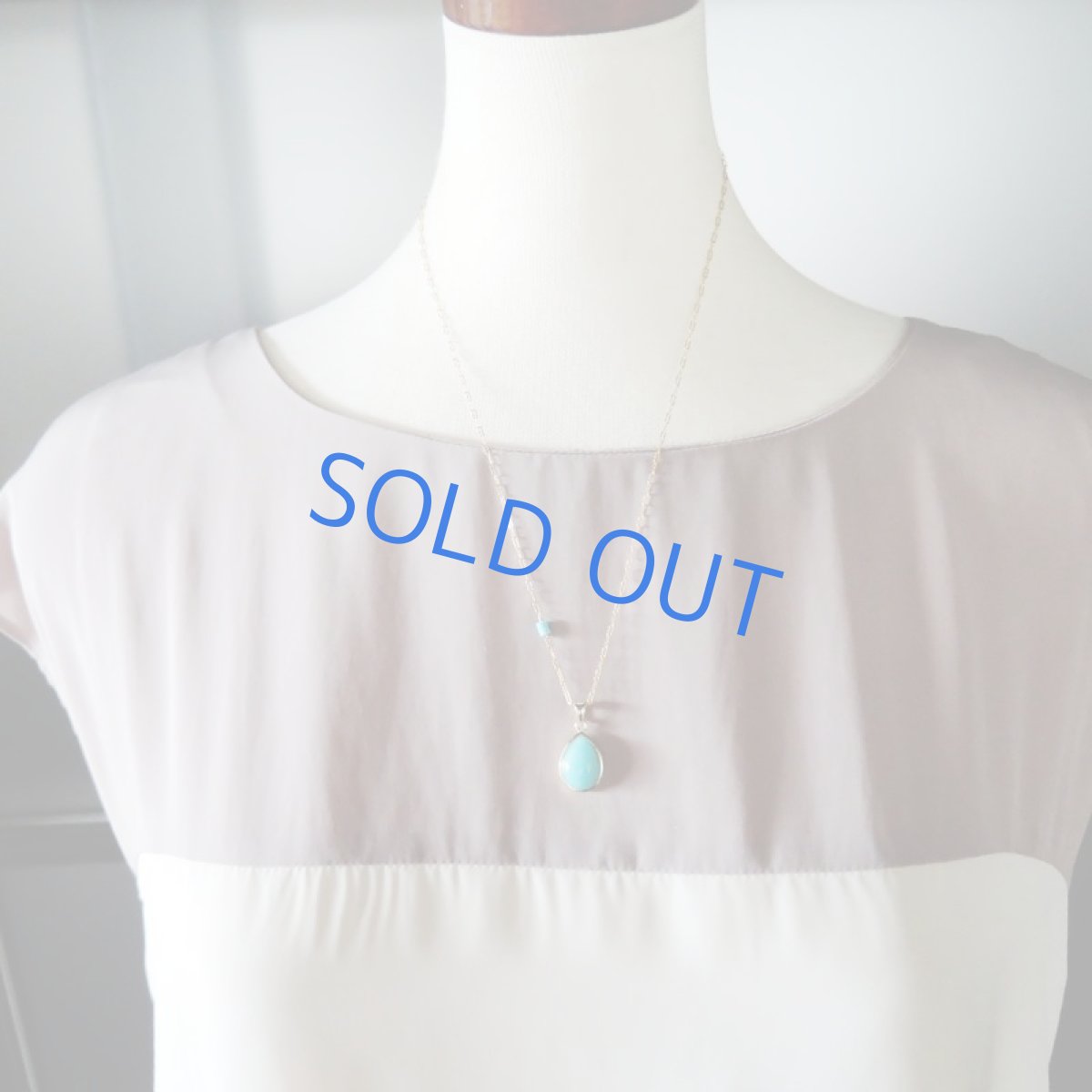 画像6: 訳あり・残り1 ペルー産アマゾナイト ペアシェイプ フレームペンダント 14kgf約50cmネックレス (6)