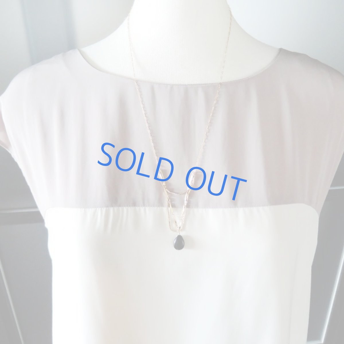 画像6: 1点もの ゴールデンオブシディアン フロント多連 ミディアムネックレス (6)