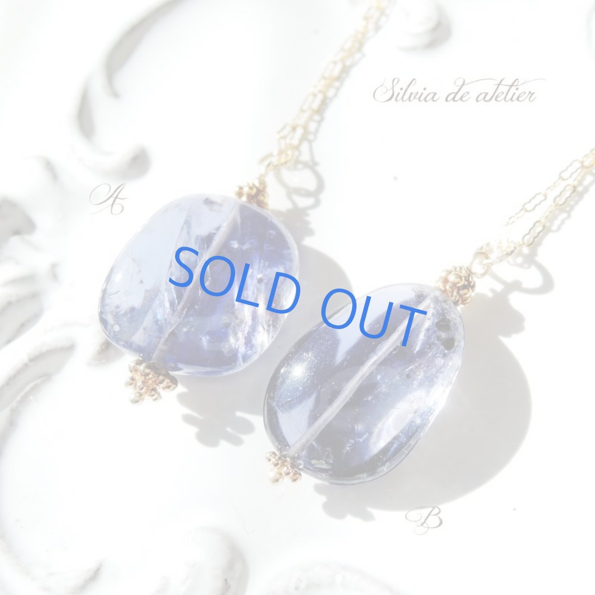 画像2: 【各1点もの・SELECT】大粒 タンブル アイオライト 約50cm14kgfネックレス (2)