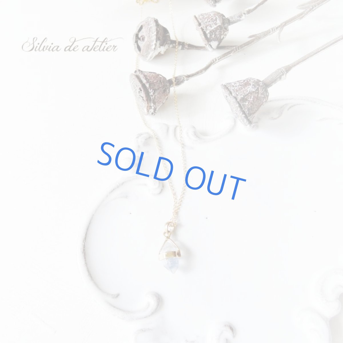 画像4: 【1点もの・B】デュモルチェライトインクォーツ 結晶体 ペンダント 約40cm14kgfネックレス (4)