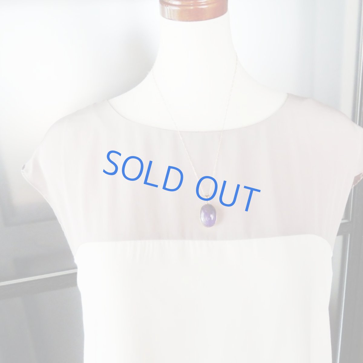 画像7: 【1点もの・Bオーバル】スギライトAAA 大粒フレームペンダント 約50cm14kgfネックレス (7)