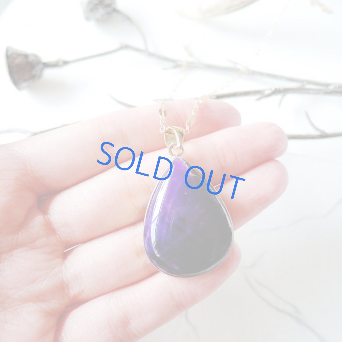 画像3: 【1点もの・D超大粒】スギライトAAA 大粒フレームペンダント 約50cm14kgfネックレス (3)