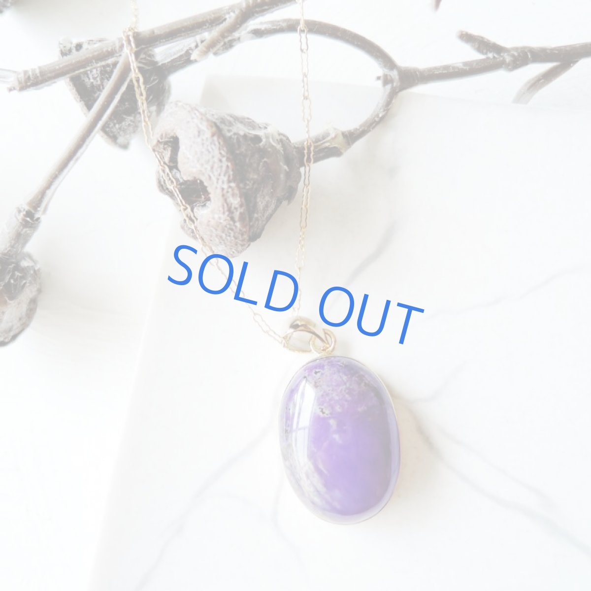 画像4: 【1点もの・Bオーバル】スギライトAAA 大粒フレームペンダント 約50cm14kgfネックレス (4)