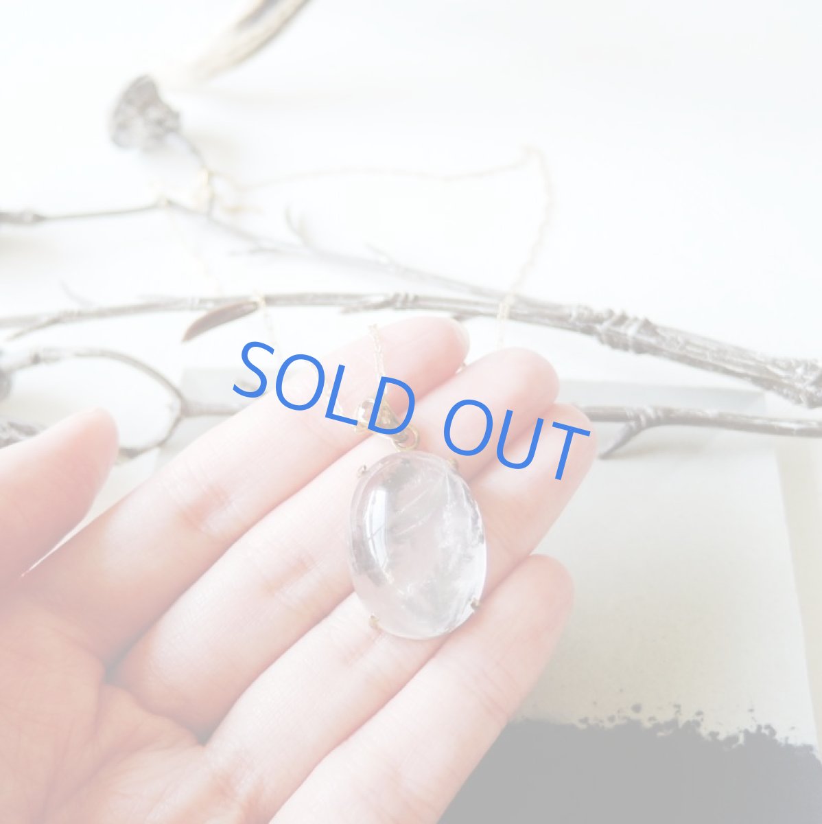 画像4: 【1点もの・オーバルA】ブラジル産 デンドリティッククォーツ ペンダント 14kgfネックレス約50cm (4)