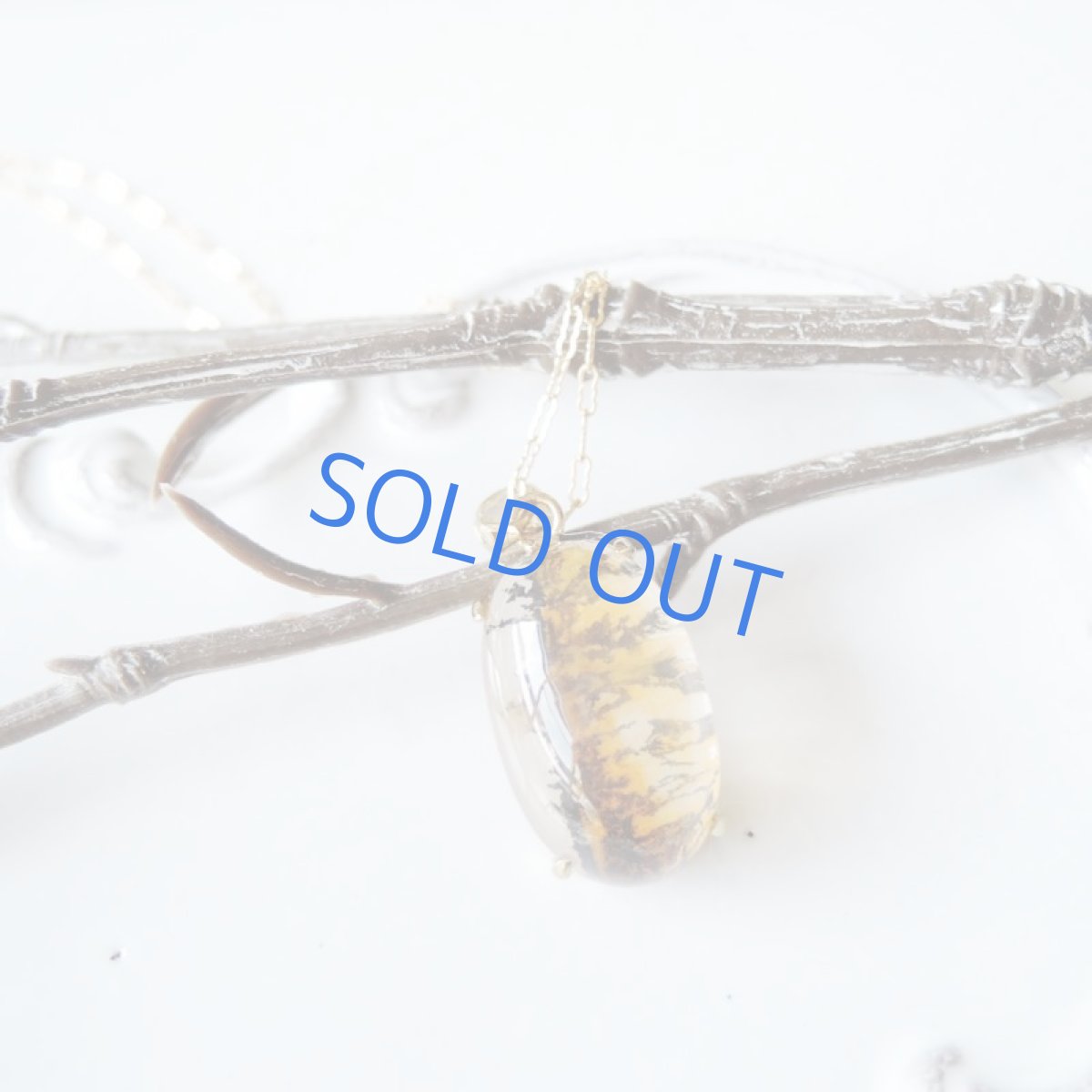 画像4: 【1点もの・オーバルB】ブラジル産 デンドリティッククォーツ ペンダント 14kgfネックレス約50cm (4)