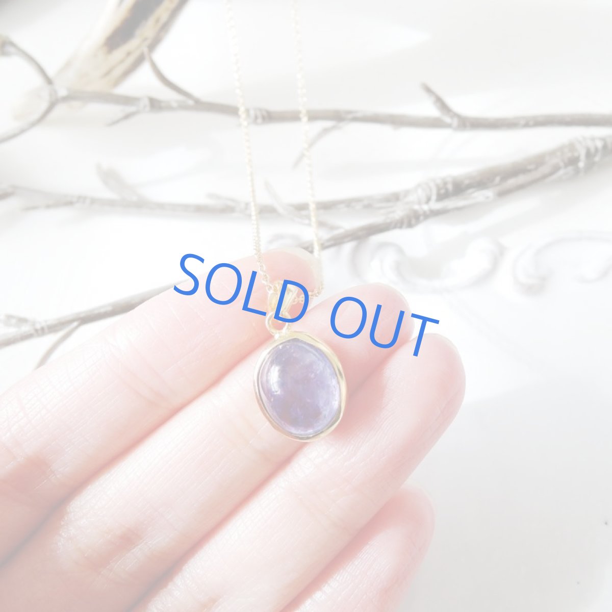 画像4: 【1点もの・オーバルC】AAA タンザナイト オーバル型 14kgfネックレス約40cm   (4)