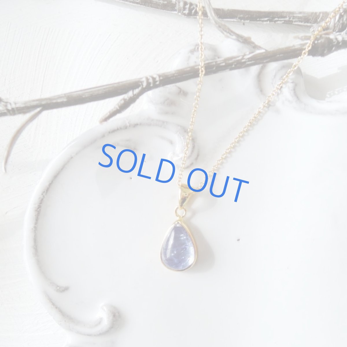 画像4: 【1点もの・ティアD】AAA タンザナイト しずく型 14kgfネックレス約40cm (4)