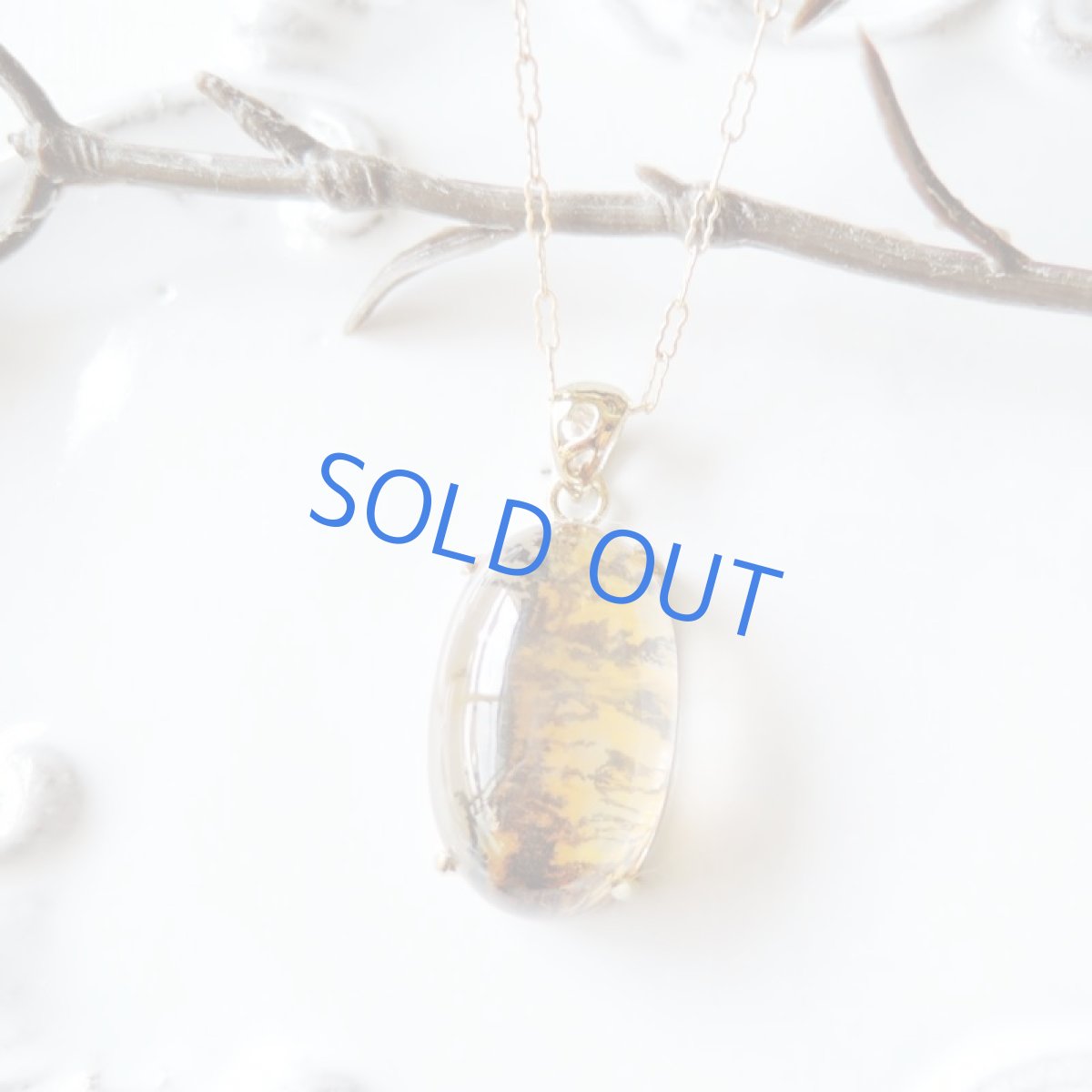 画像5: 【1点もの・オーバルB】ブラジル産 デンドリティッククォーツ ペンダント 14kgfネックレス約50cm (5)