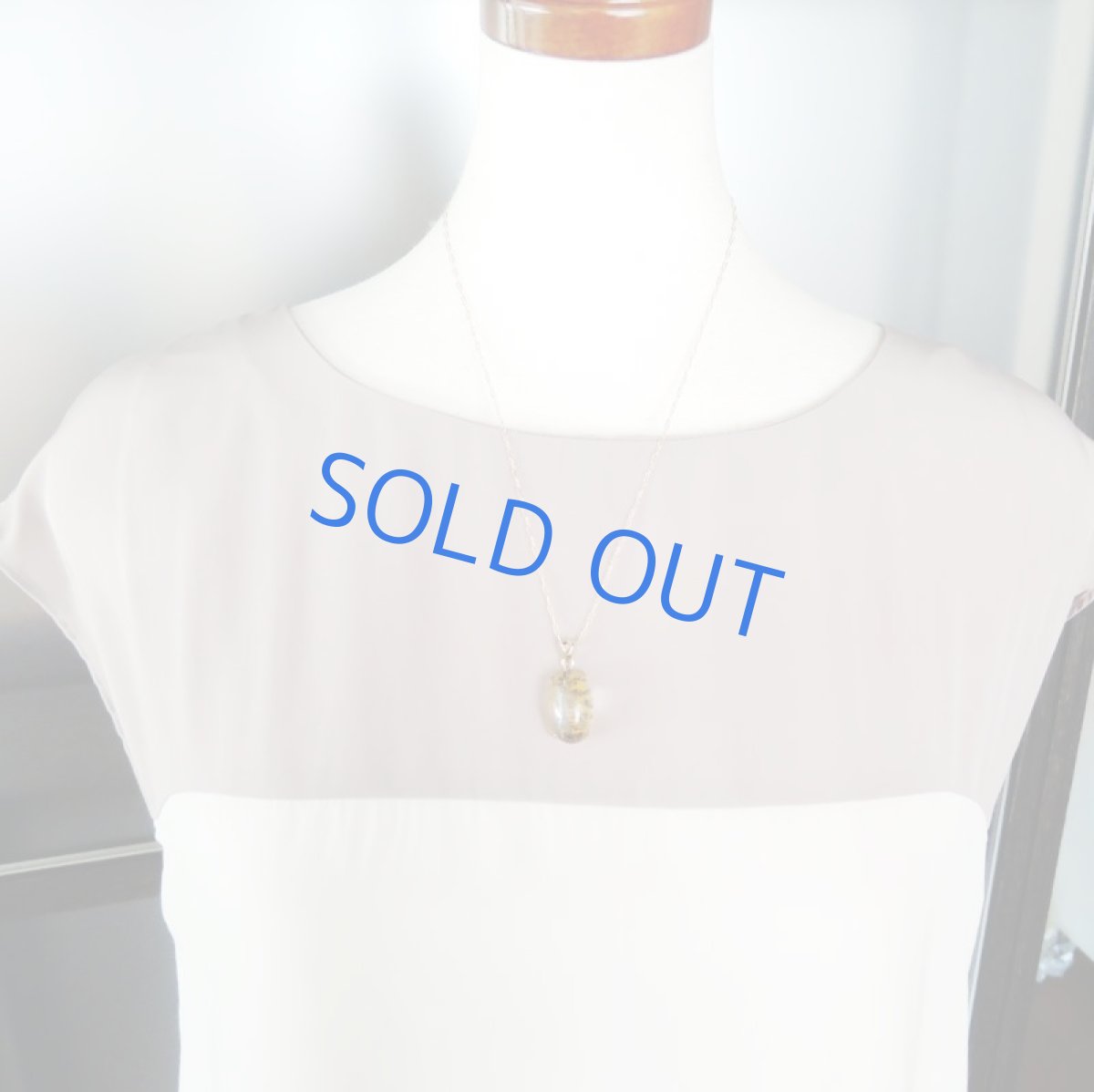 画像8: 【1点もの・オーバルB】ブラジル産 デンドリティッククォーツ ペンダント 14kgfネックレス約50cm (8)