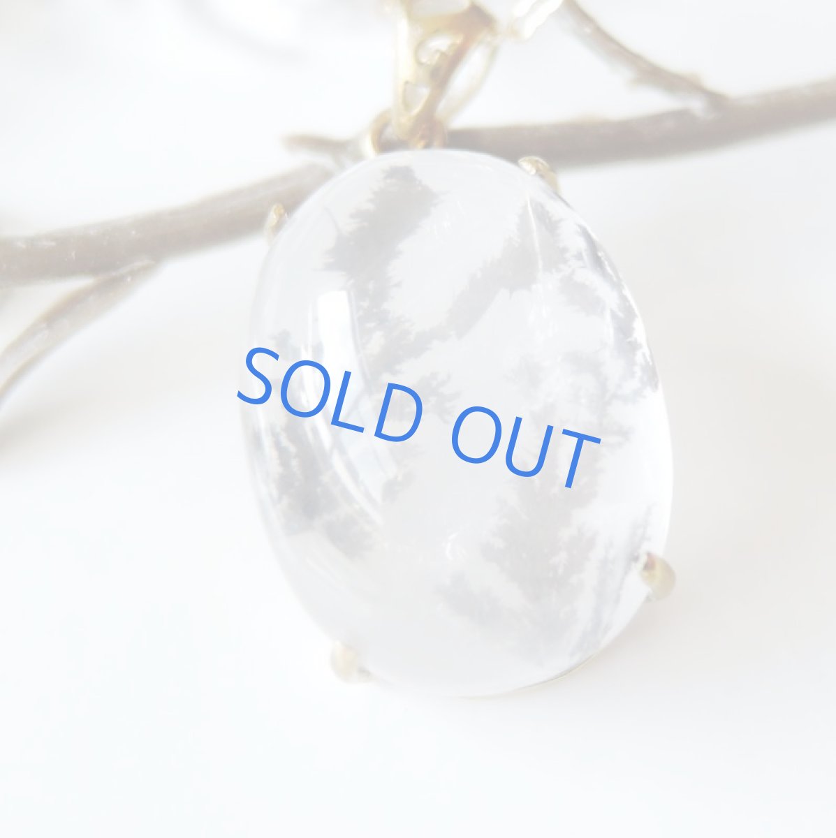 画像3: 【1点もの・オーバルA】ブラジル産 デンドリティッククォーツ ペンダント 14kgfネックレス約50cm (3)