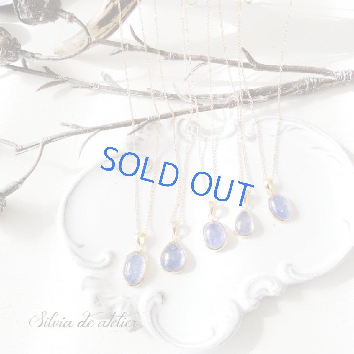 画像9: 【1点もの・ティアB】AAA タンザナイト 滴型 14kgfネックレス約40cm  (9)