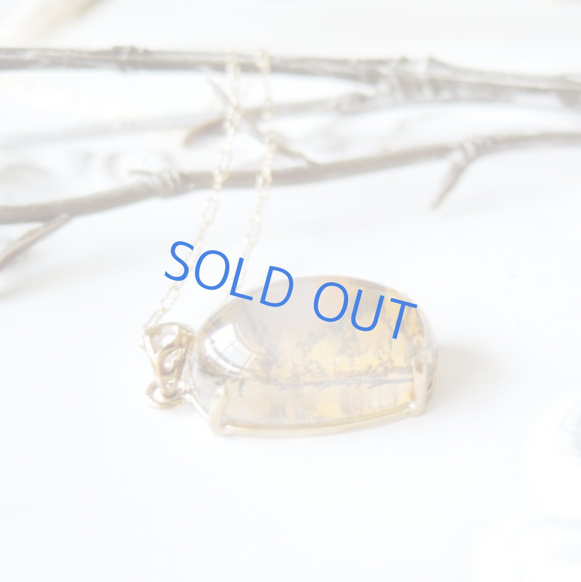 画像3: 【1点もの・オーバルB】ブラジル産 デンドリティッククォーツ ペンダント 14kgfネックレス約50cm (3)