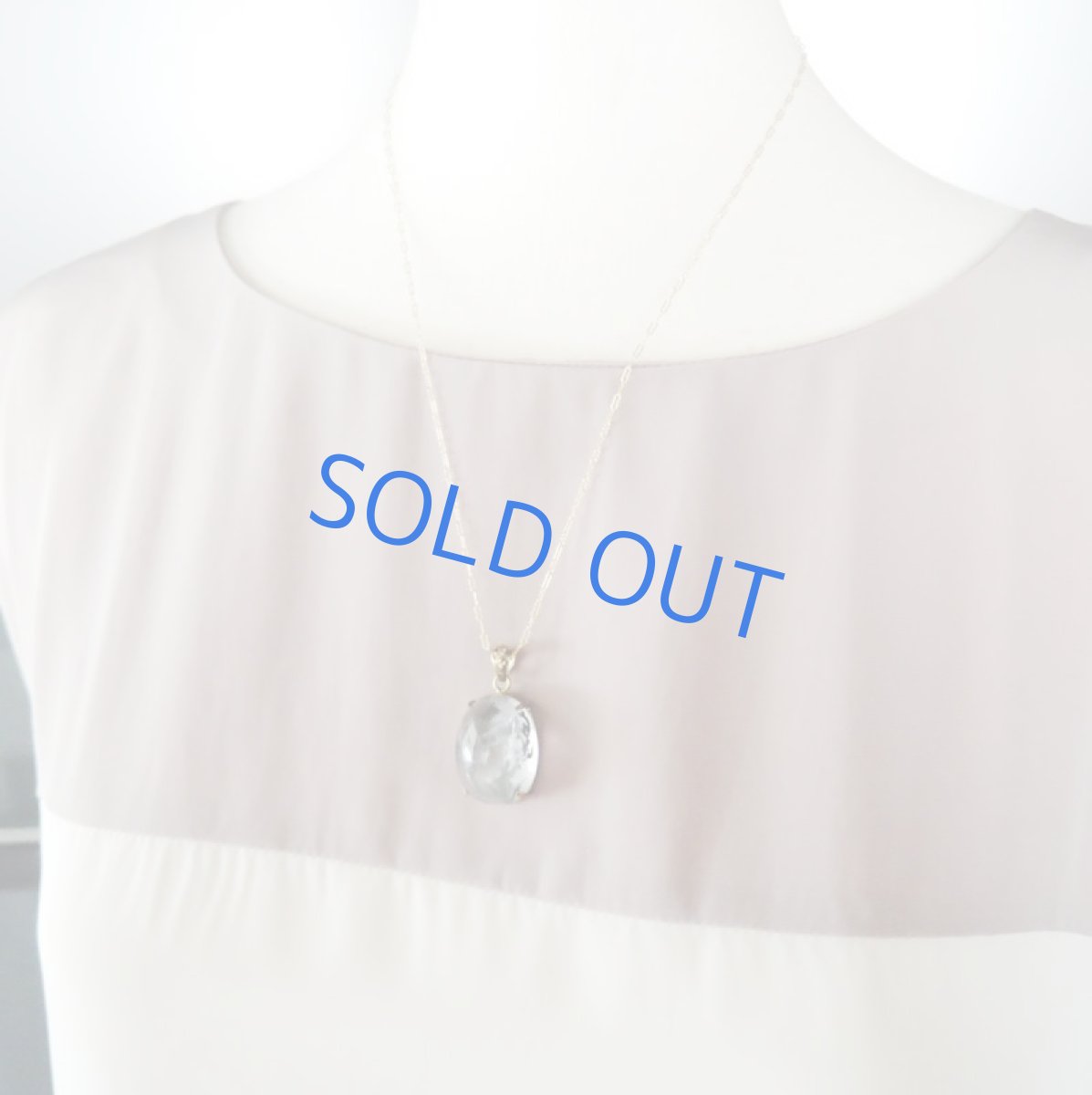 画像7: 【1点もの・オーバルA】ブラジル産 デンドリティッククォーツ ペンダント 14kgfネックレス約50cm (7)