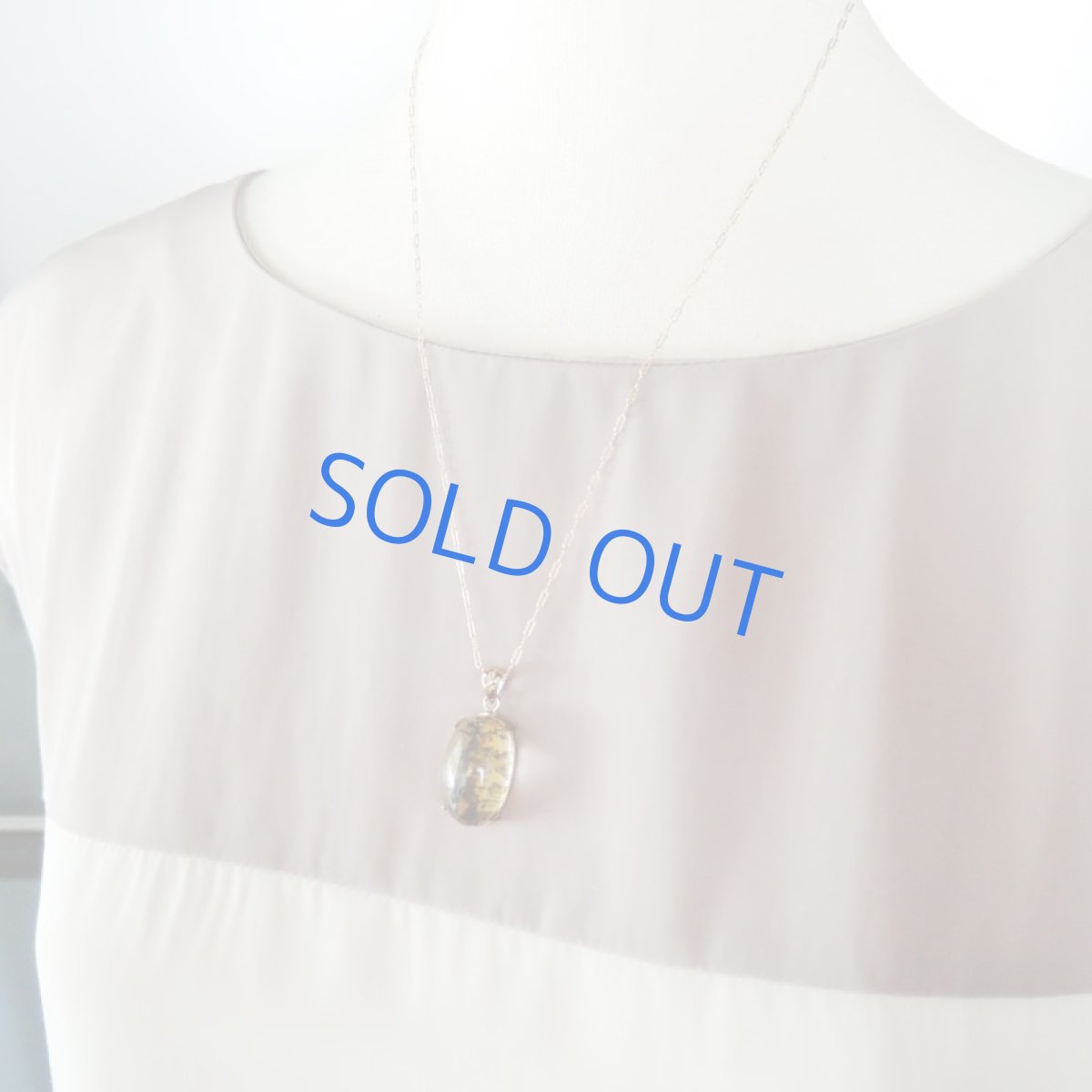 画像7: 【1点もの・オーバルB】ブラジル産 デンドリティッククォーツ ペンダント 14kgfネックレス約50cm (7)