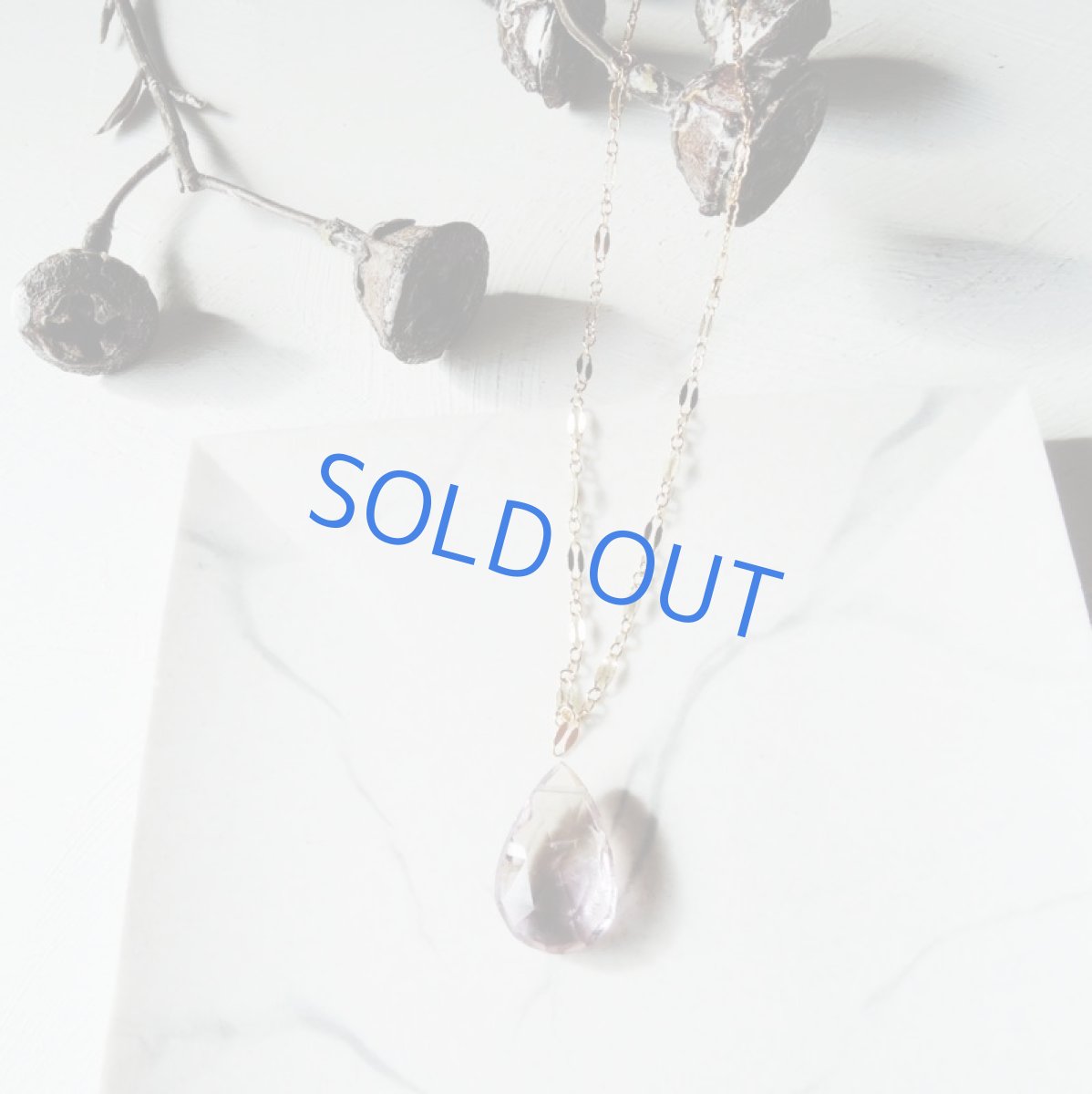 画像4: 【1点もの・レインボー入り】超大粒　ボリビア産非加熱　アメトリン　ペアシェイプ　14kgfネックレス約50cm (4)